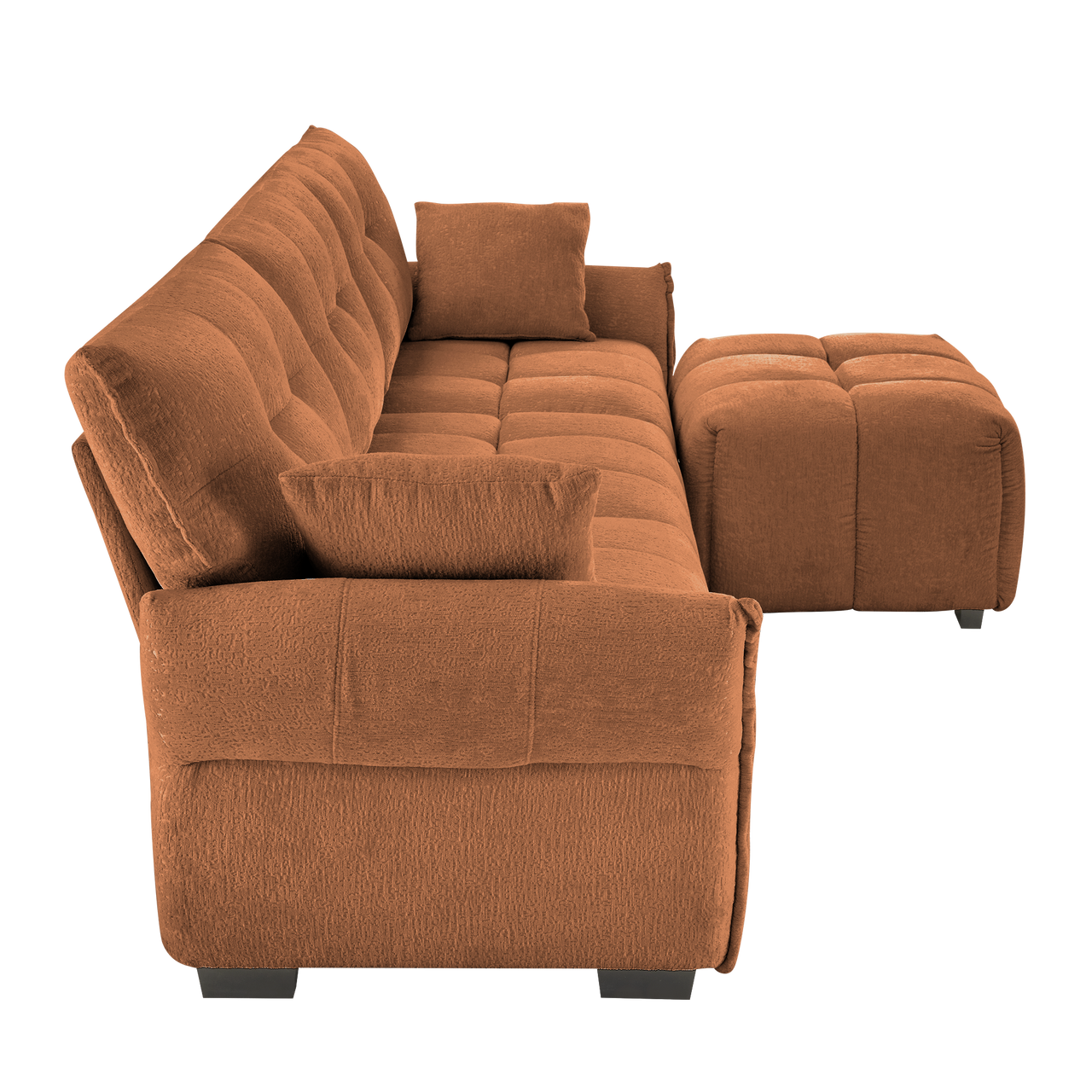 CELESTE 110" Charlotte 3 Seater Sofa with 1 Ottoman