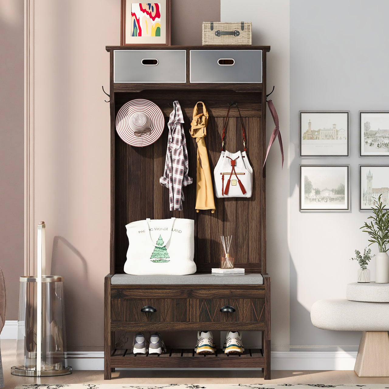 KRYVON 33" Entryway Bench