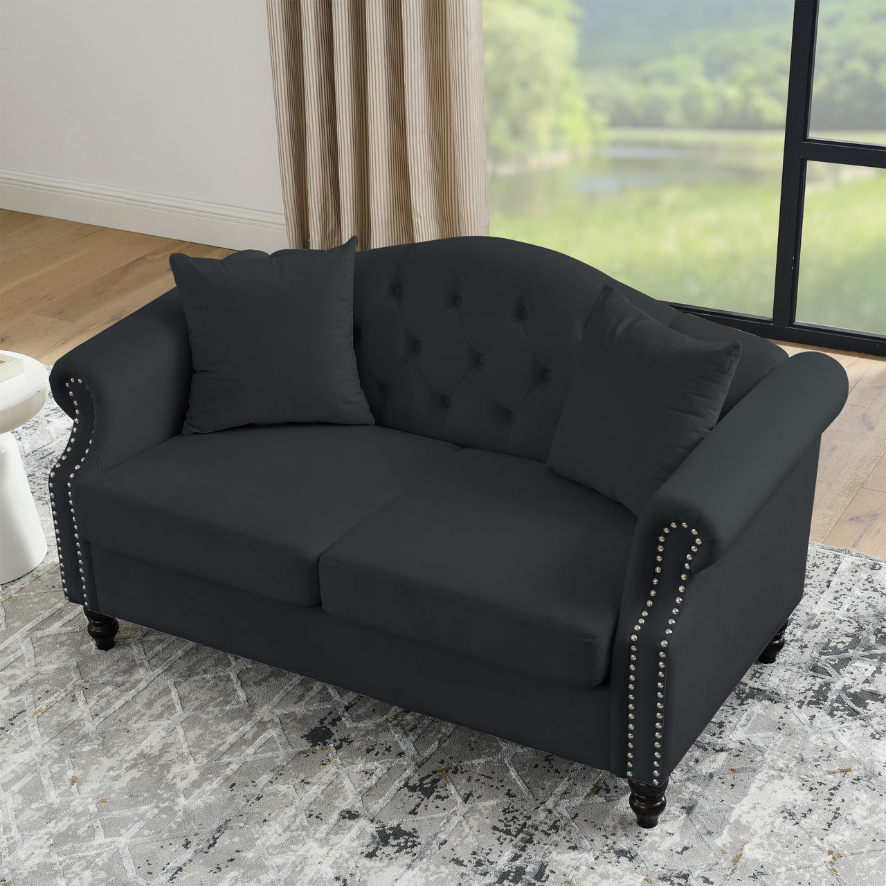 SYLVIE 57" Chesterfield Loveseat