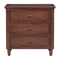 Thumbnail for U_STYLE Embrace sophisticated organization with a contemporary bedside cabinet featuring three robust drawers, offering ample space to store personal items and simplify your daily routine.