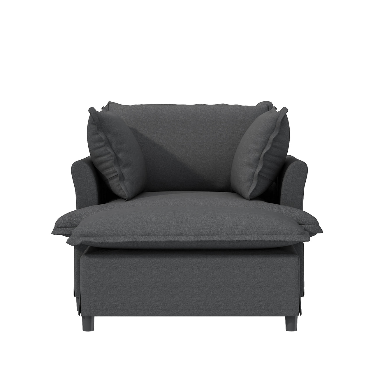 SYNOVI 37" Chair with Ottoman