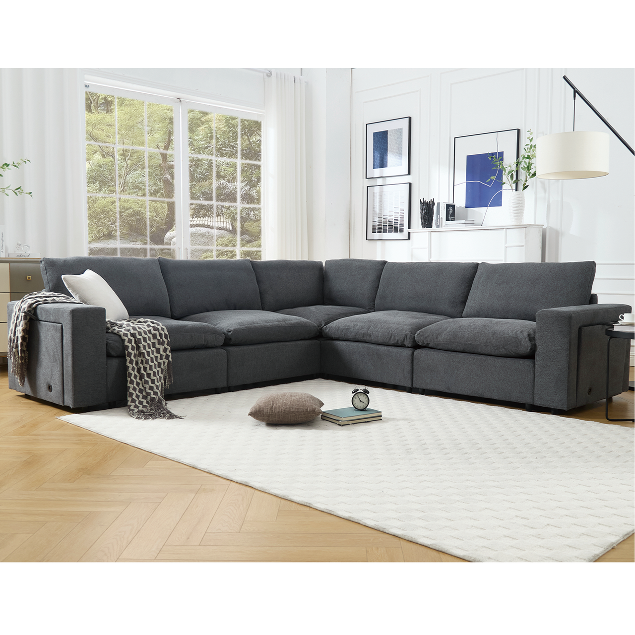TOVRIX 141" Sectional Sofa