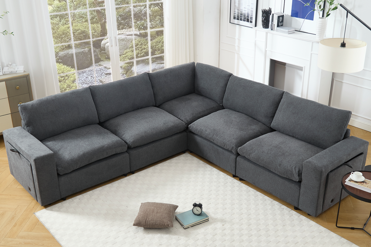 TOVRIX 141" Sectional Sofa