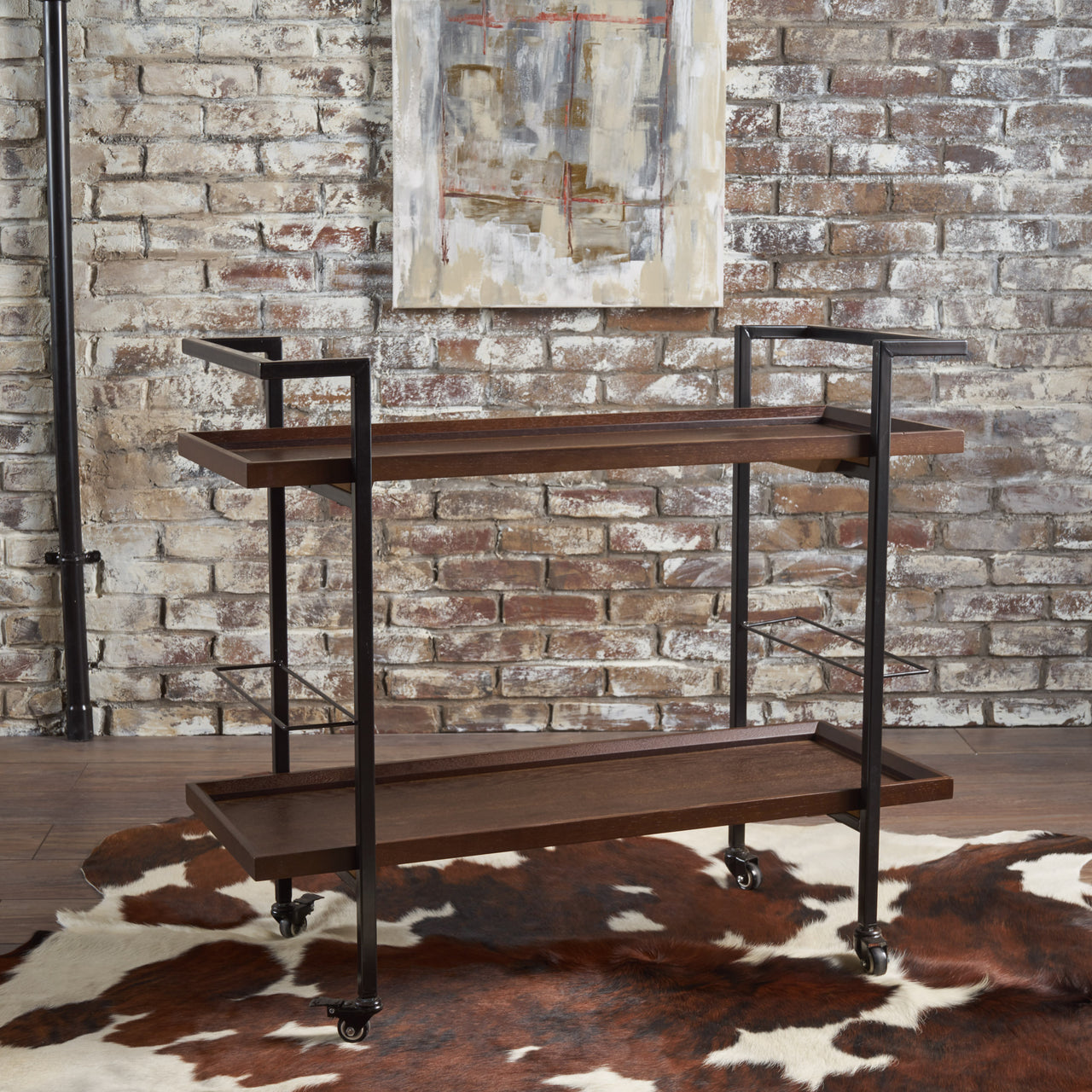 QUYLEX 38" Bar Cart