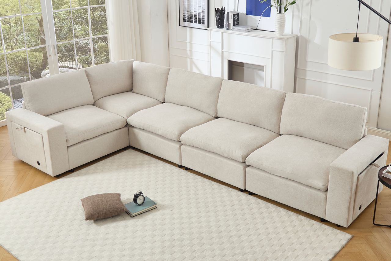 TOVRIX 141" Sectional Sofa