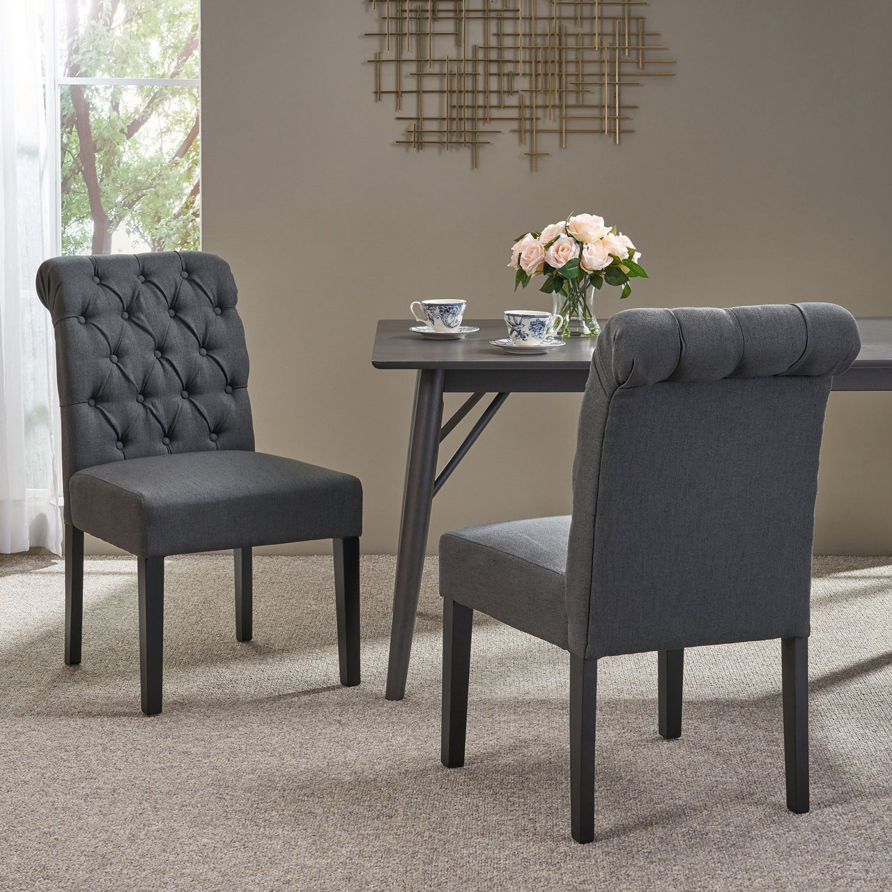 QYLTRX 21" Dining Chair Set Of 2