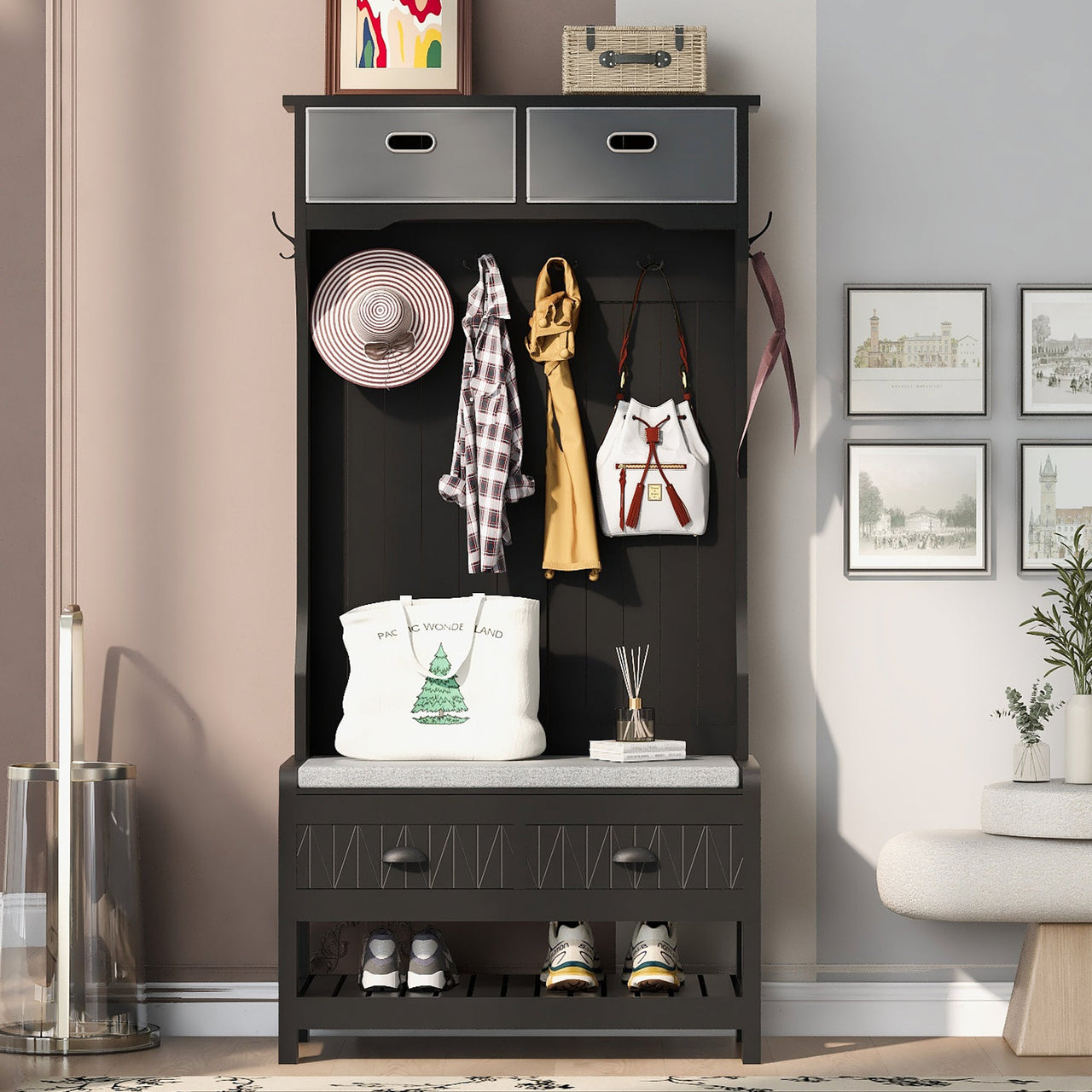 KRYVON 33" Entryway Bench