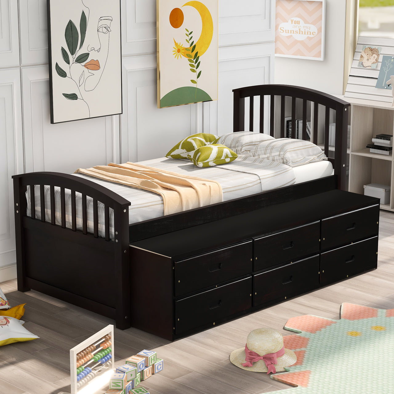 NOLVEX 79" Wood Bed