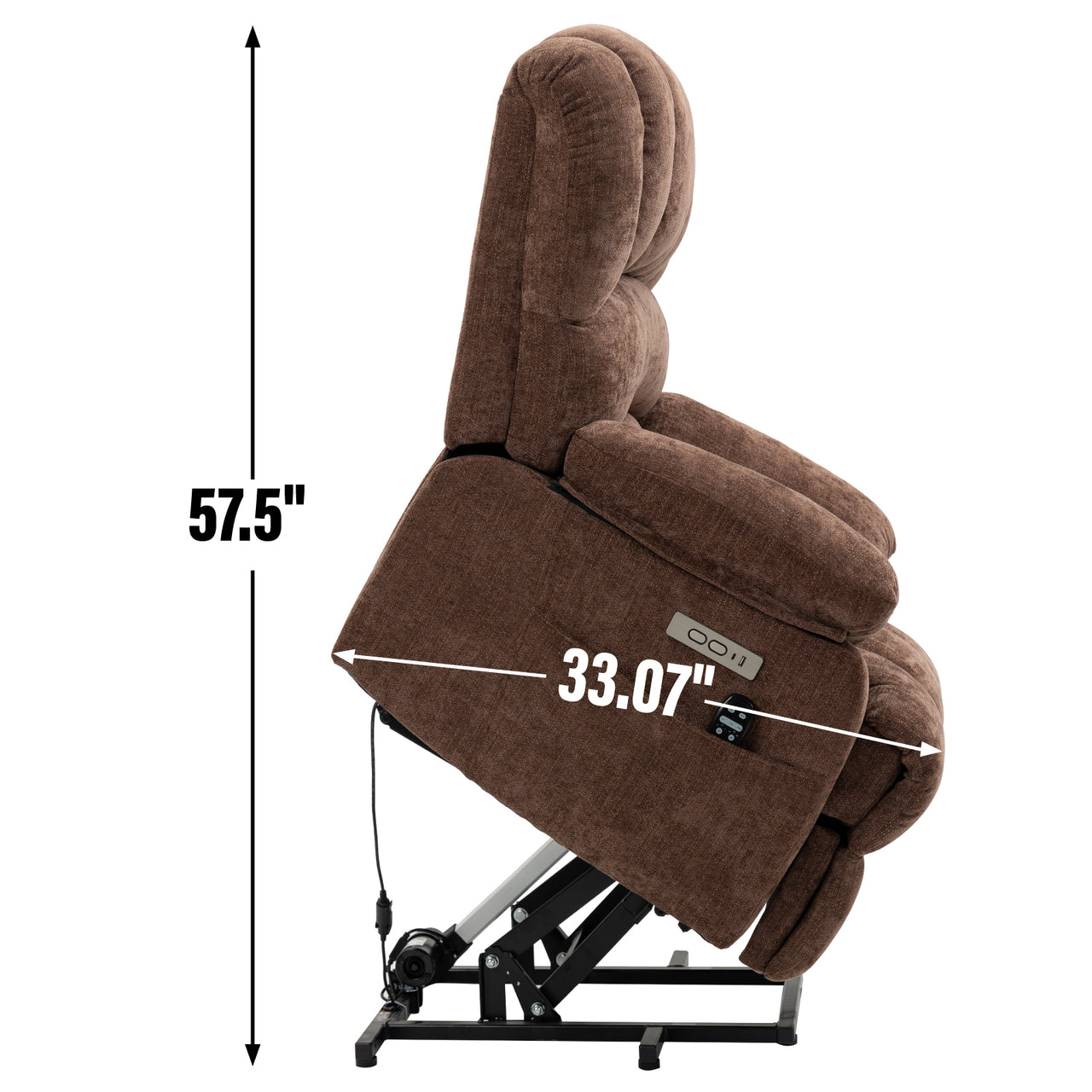 COZYLift 40" Recliner with Heat Massage - 7163 XL