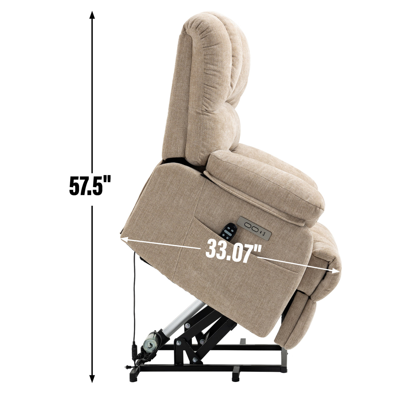 COZYLift 40" Recliner with Heat Massage - 7163 XL