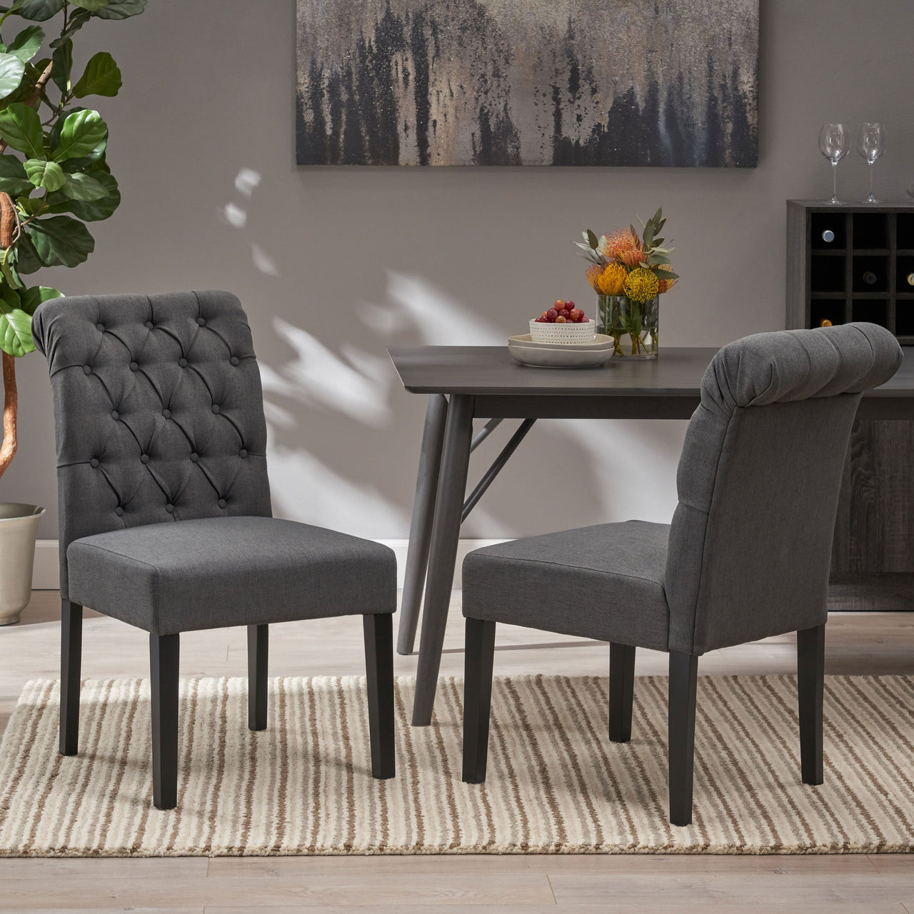 QYLTRX 21" Dining Chair Set Of 2