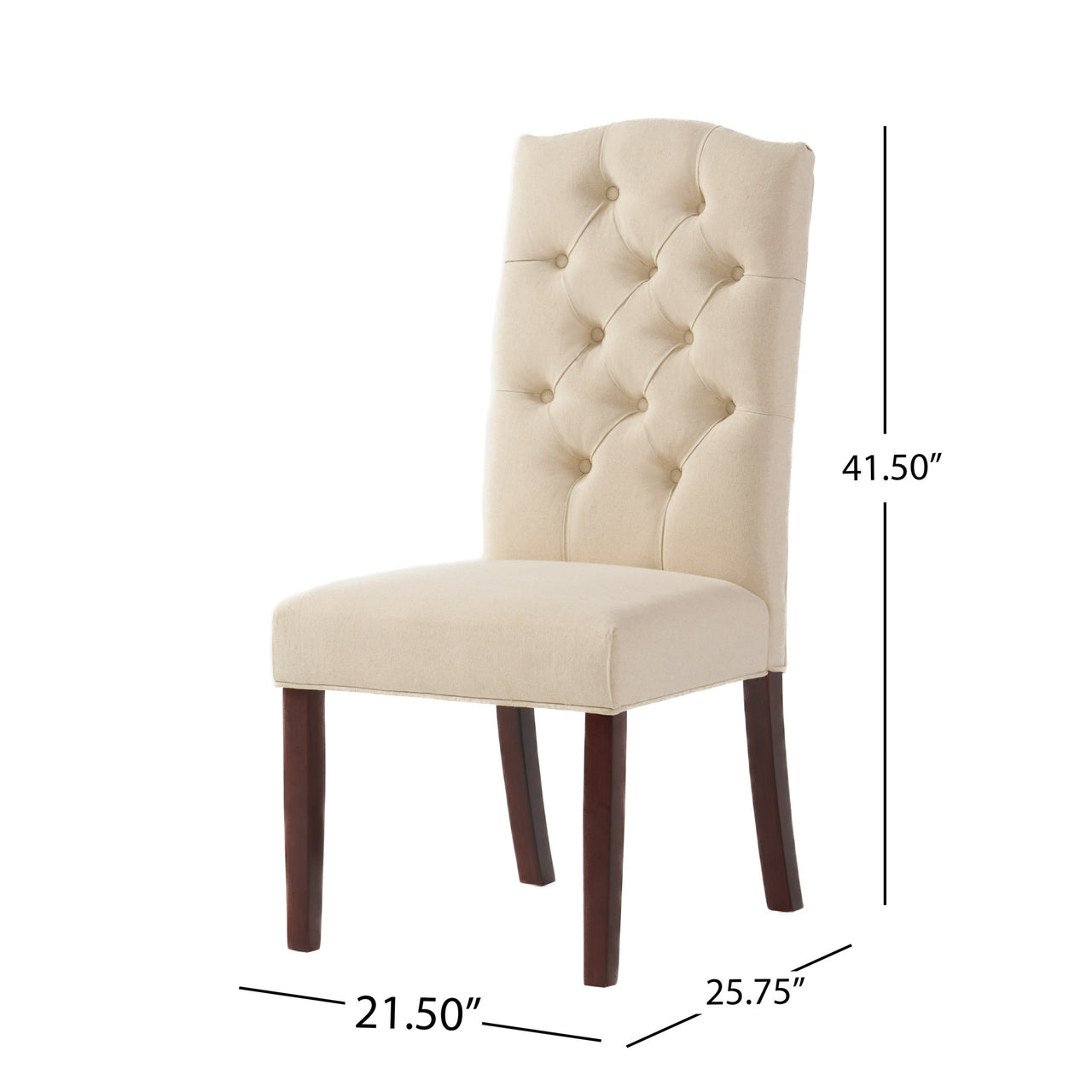QINTEX 21" Dining Chair Set Of 2