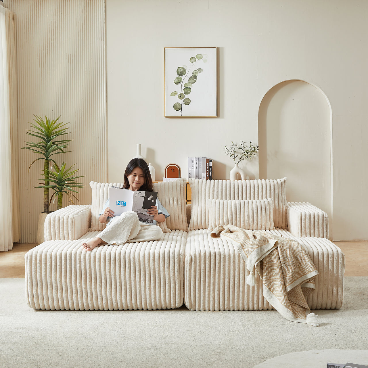 OPHELIA 87" Oversized Loveseat