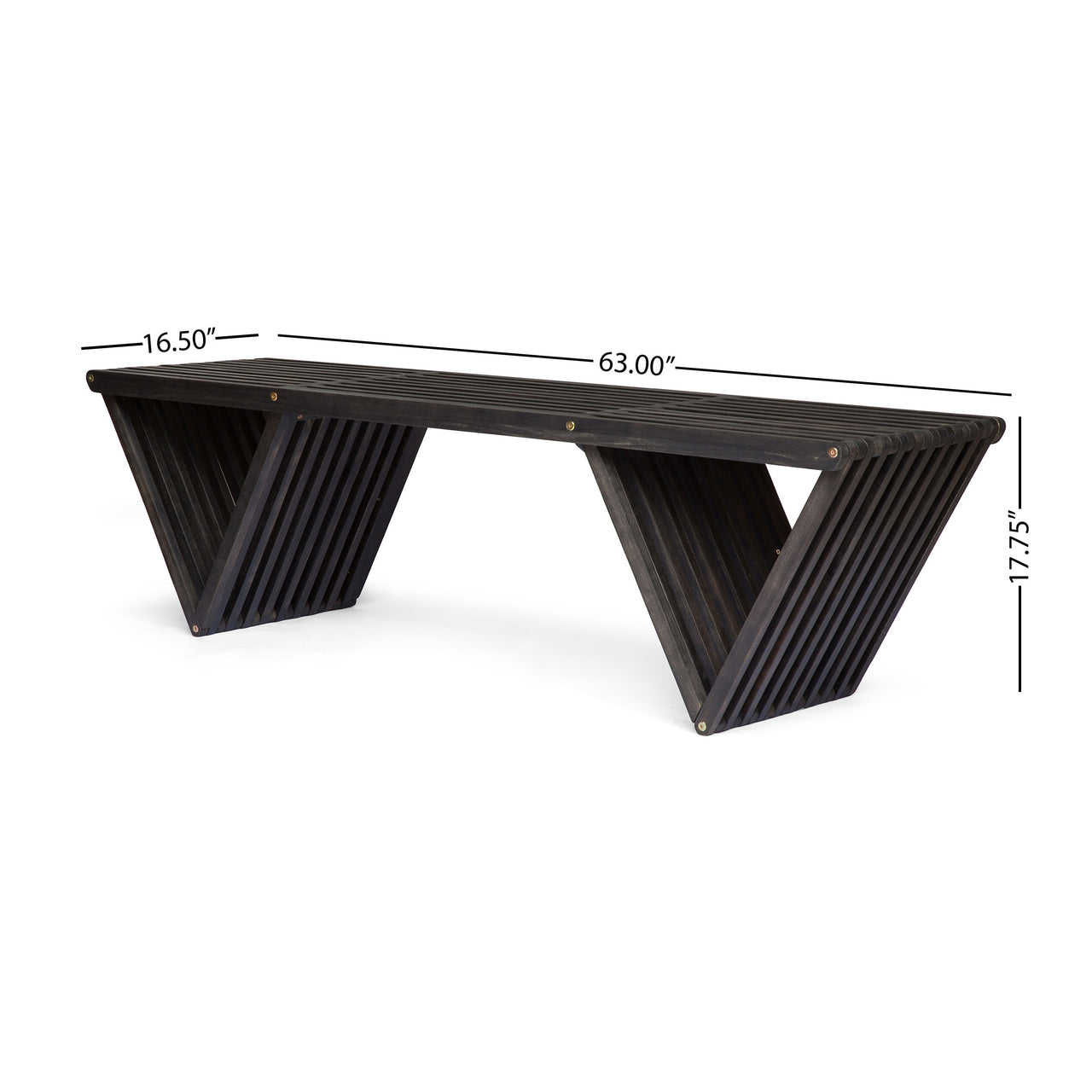 QYNTEX 63" Outdoor Bench