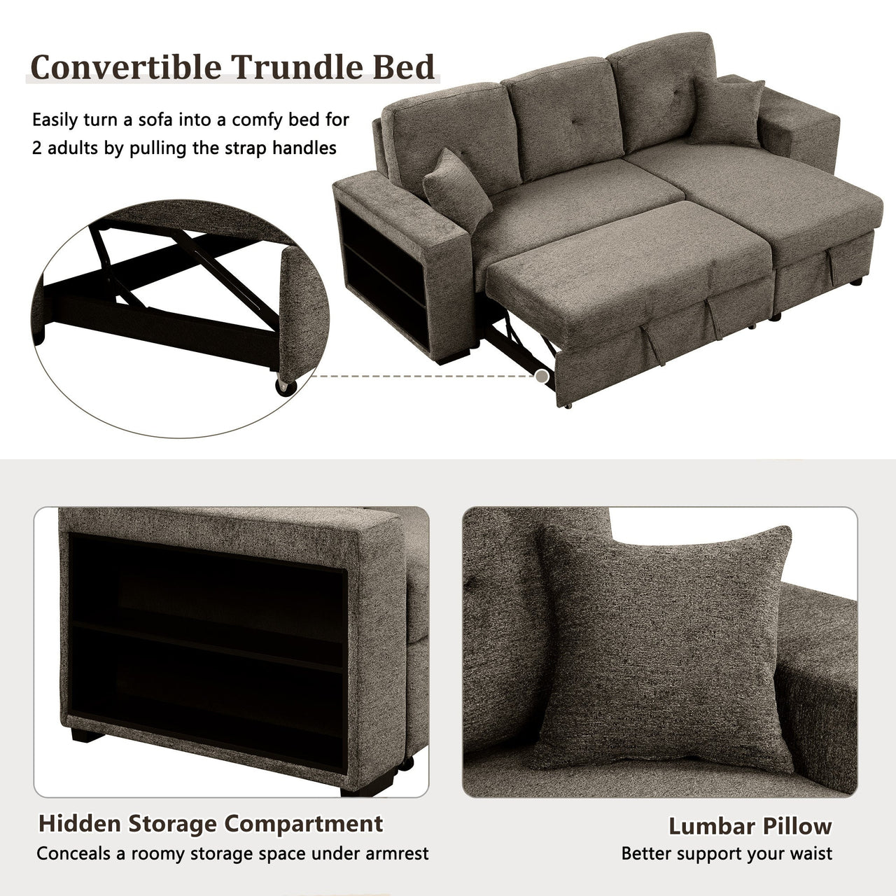 PYLORA 95" Sectional Sofa