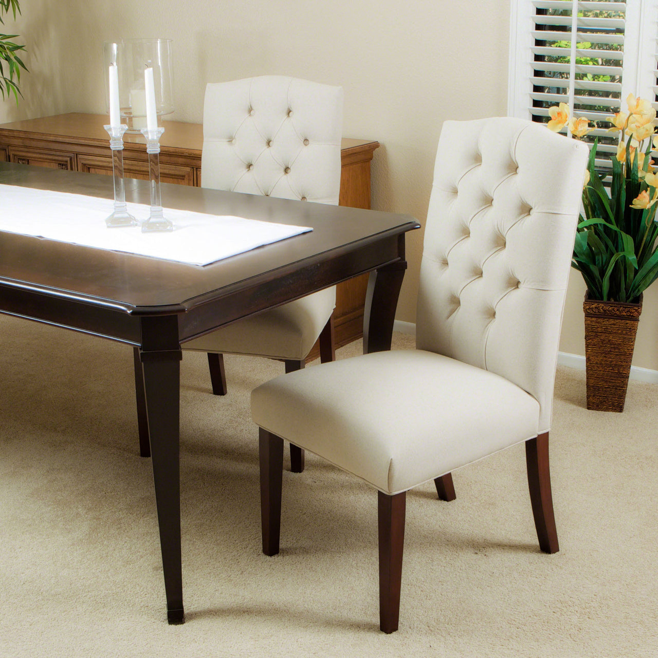 QINTEX 21" Dining Chair Set Of 2