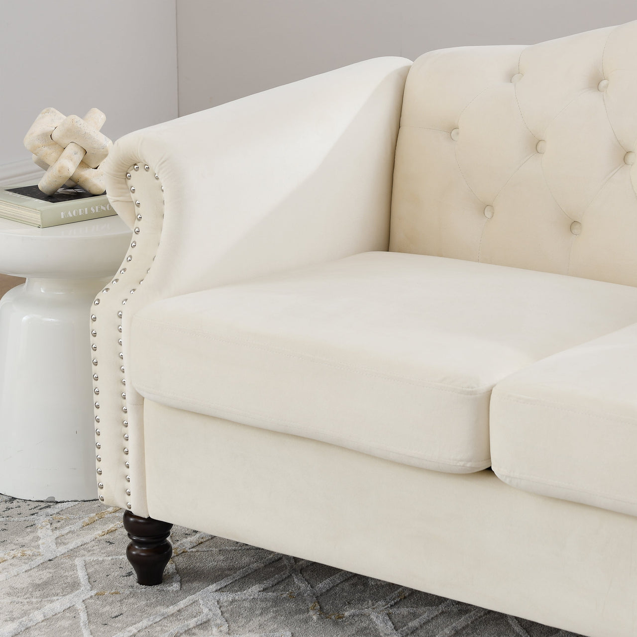 SYLVIE 57" Chesterfield Loveseat