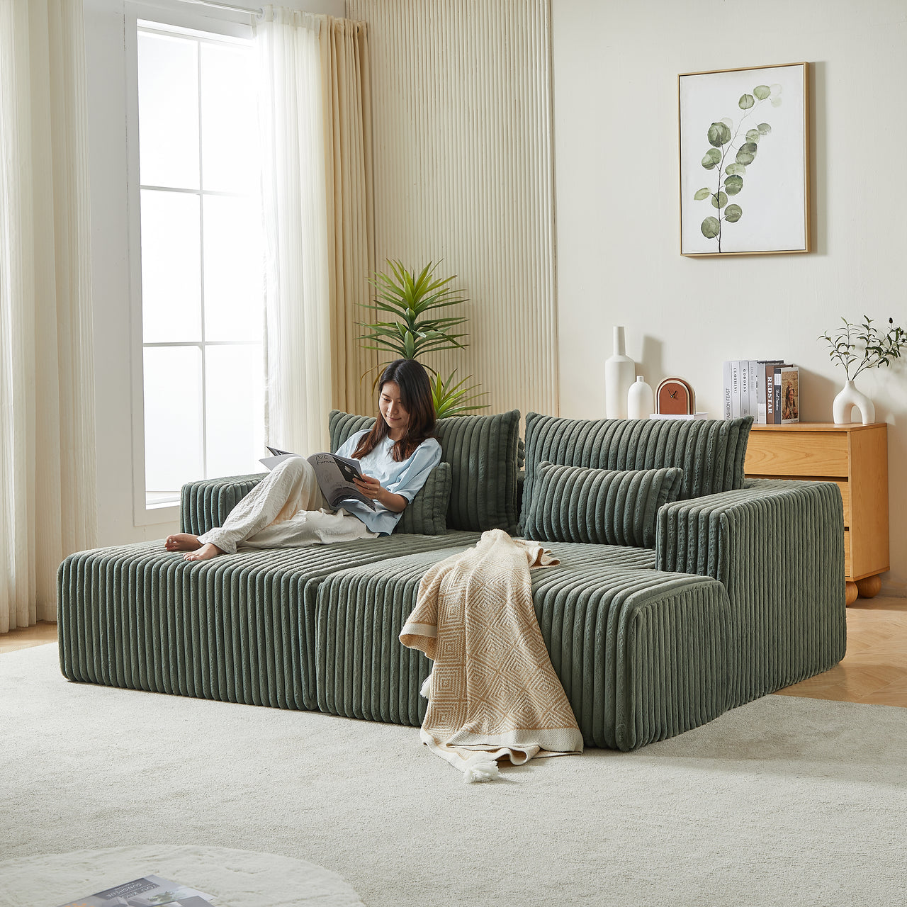 OPHELIA 87" Oversized Loveseat