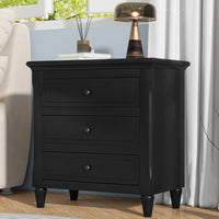 Thumbnail for U_STYLE 3-Drawer Nightstand Storage Wood Cabinet (As Same As WF297663AAB)