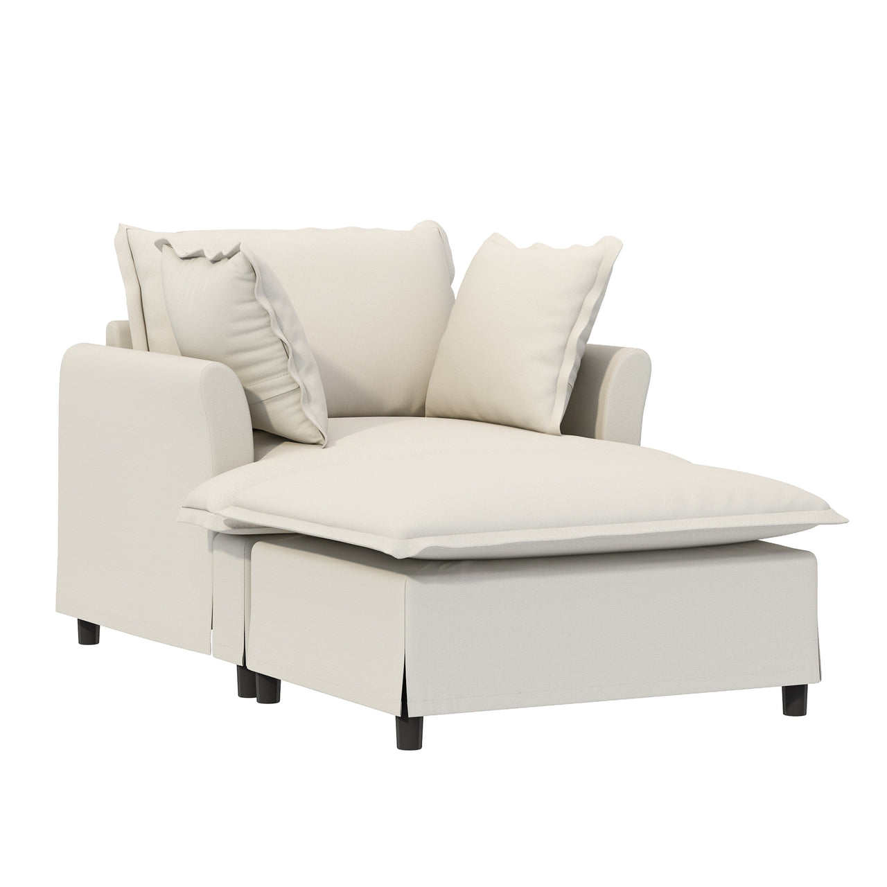 SYNOVI 37" Chair with Ottoman