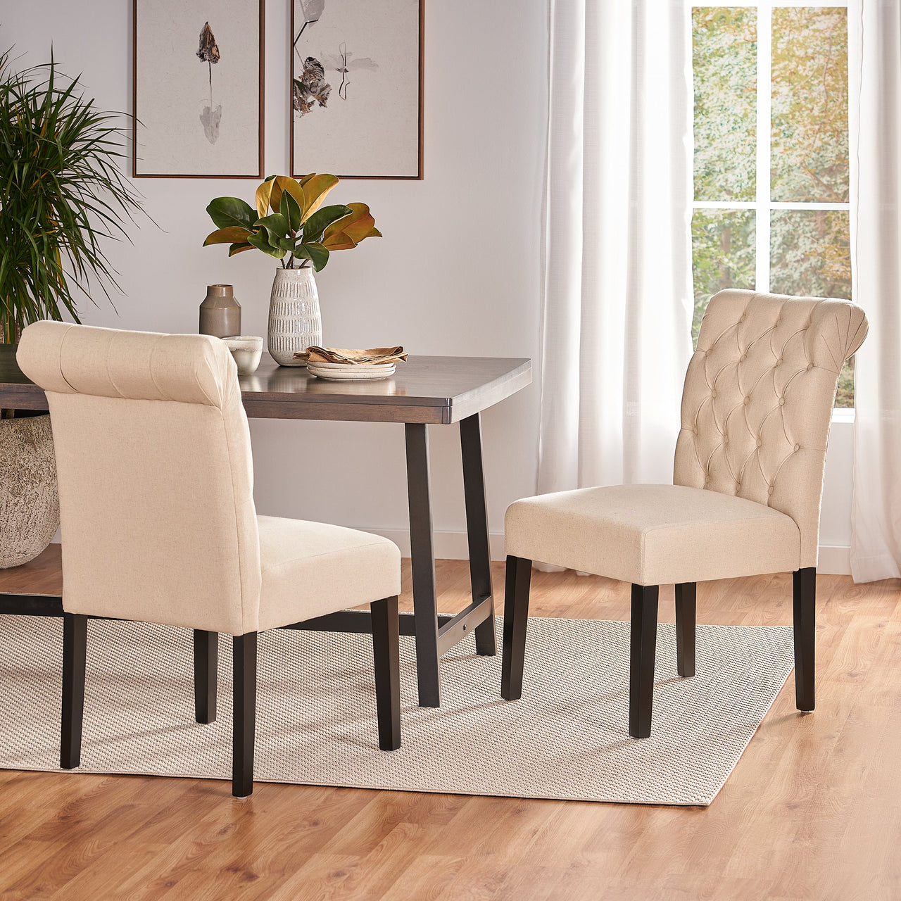 QYLTRX 21" Dining Chair Set Of 2