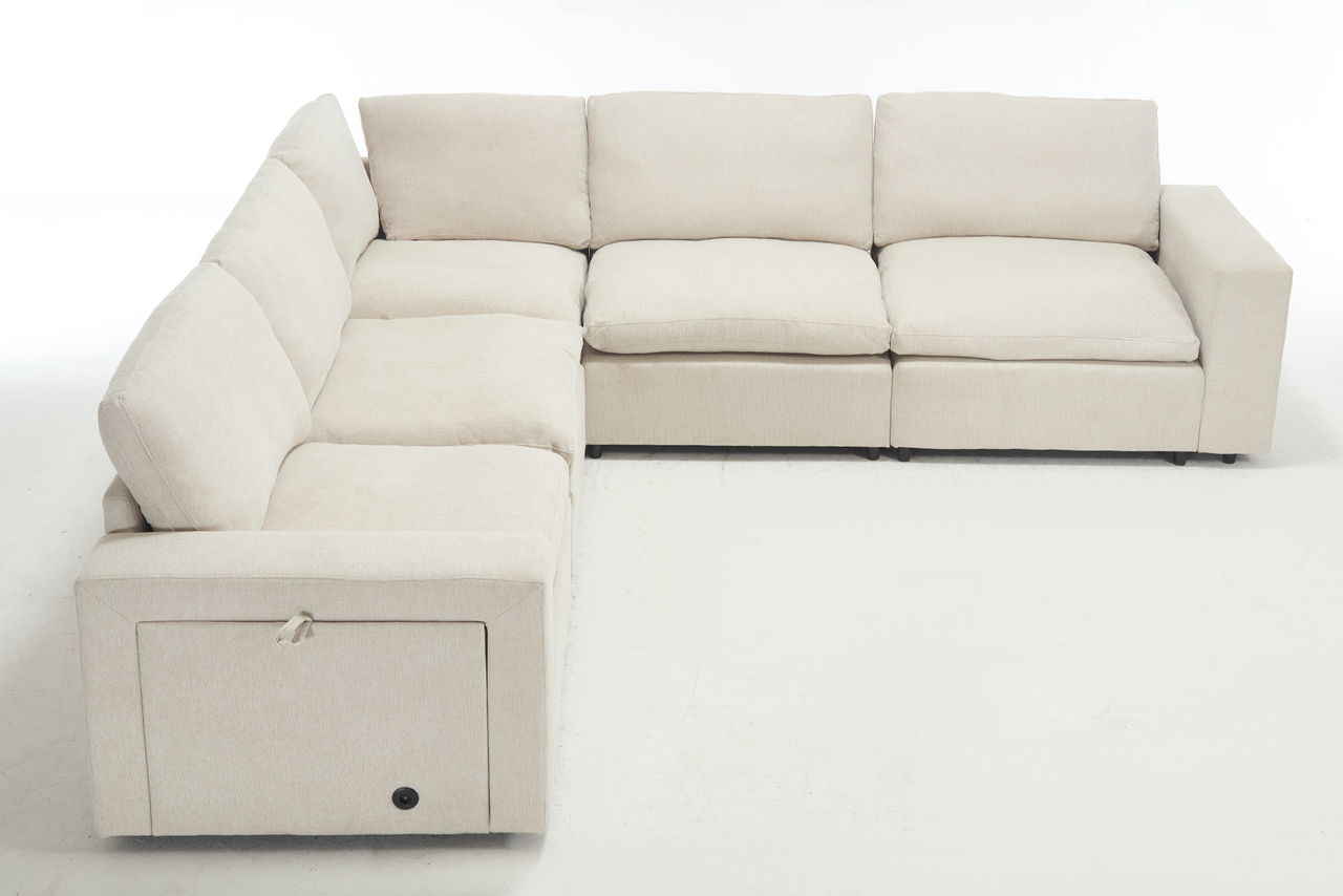 TOVRIX 141" Sectional Sofa