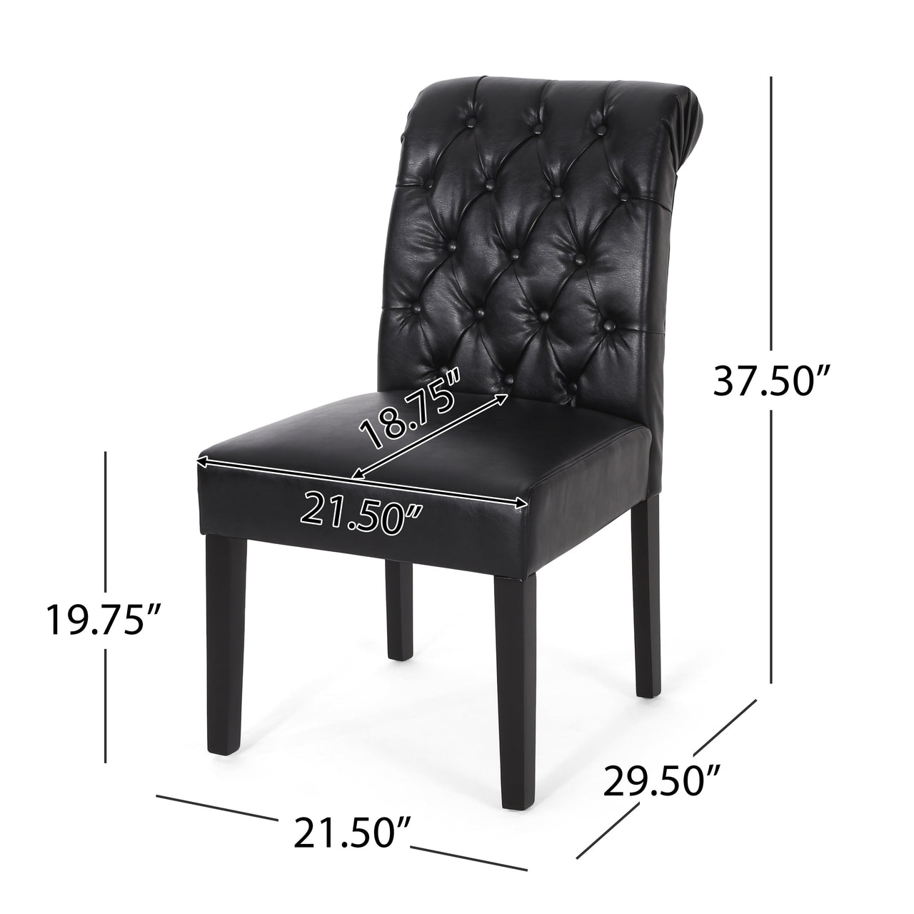 QYLTRX 21" Dining Chair Set Of 2