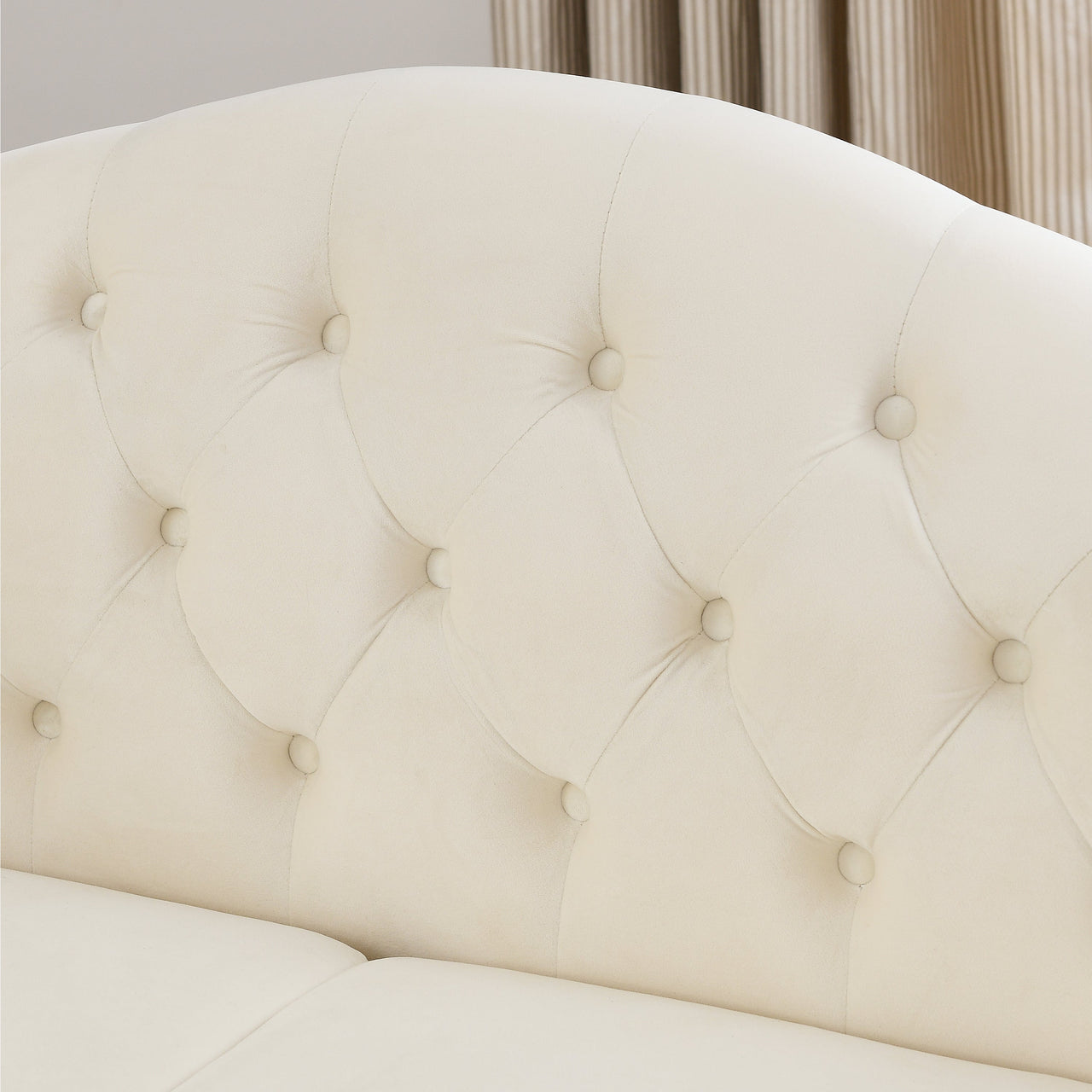SYLVIE 57" Chesterfield Loveseat