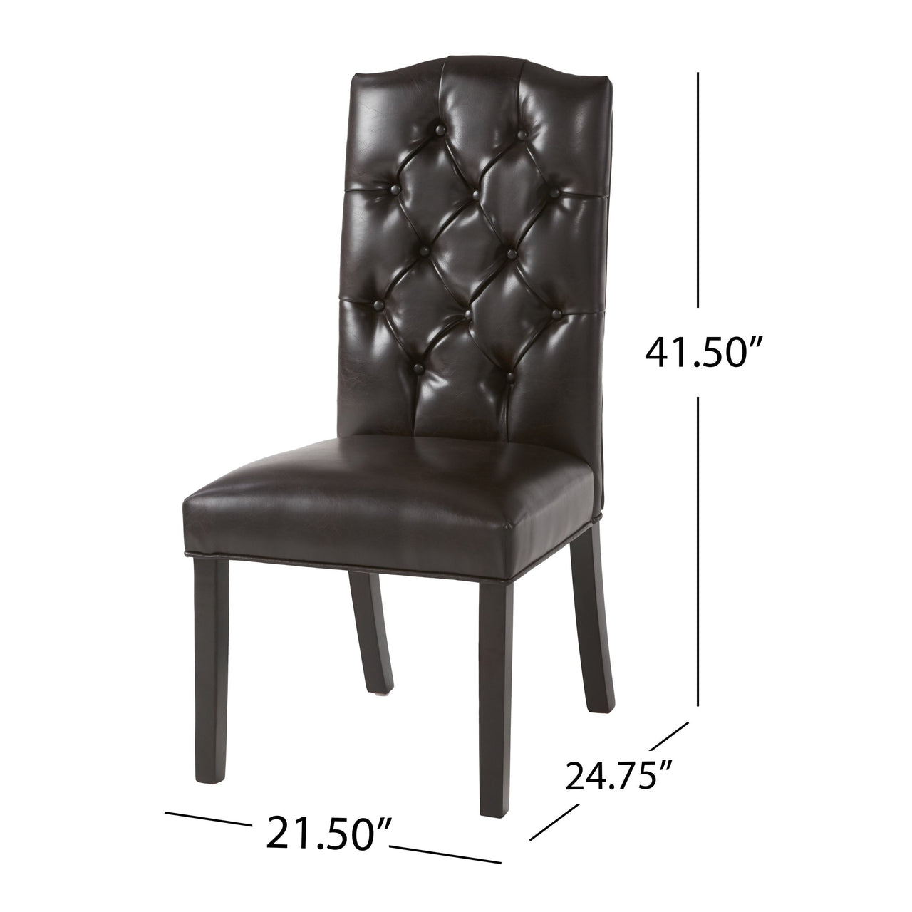 QINTEX 21" Dining Chair Set Of 2