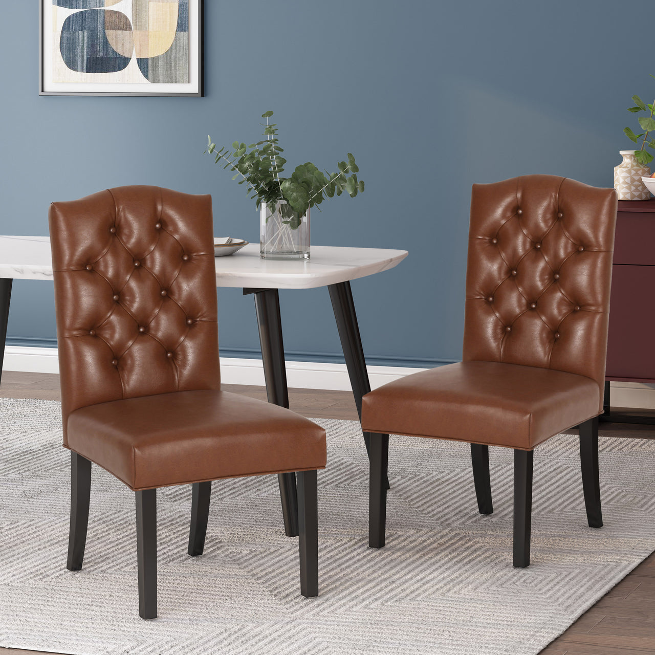 QINTEX 21" Dining Chair Set Of 2