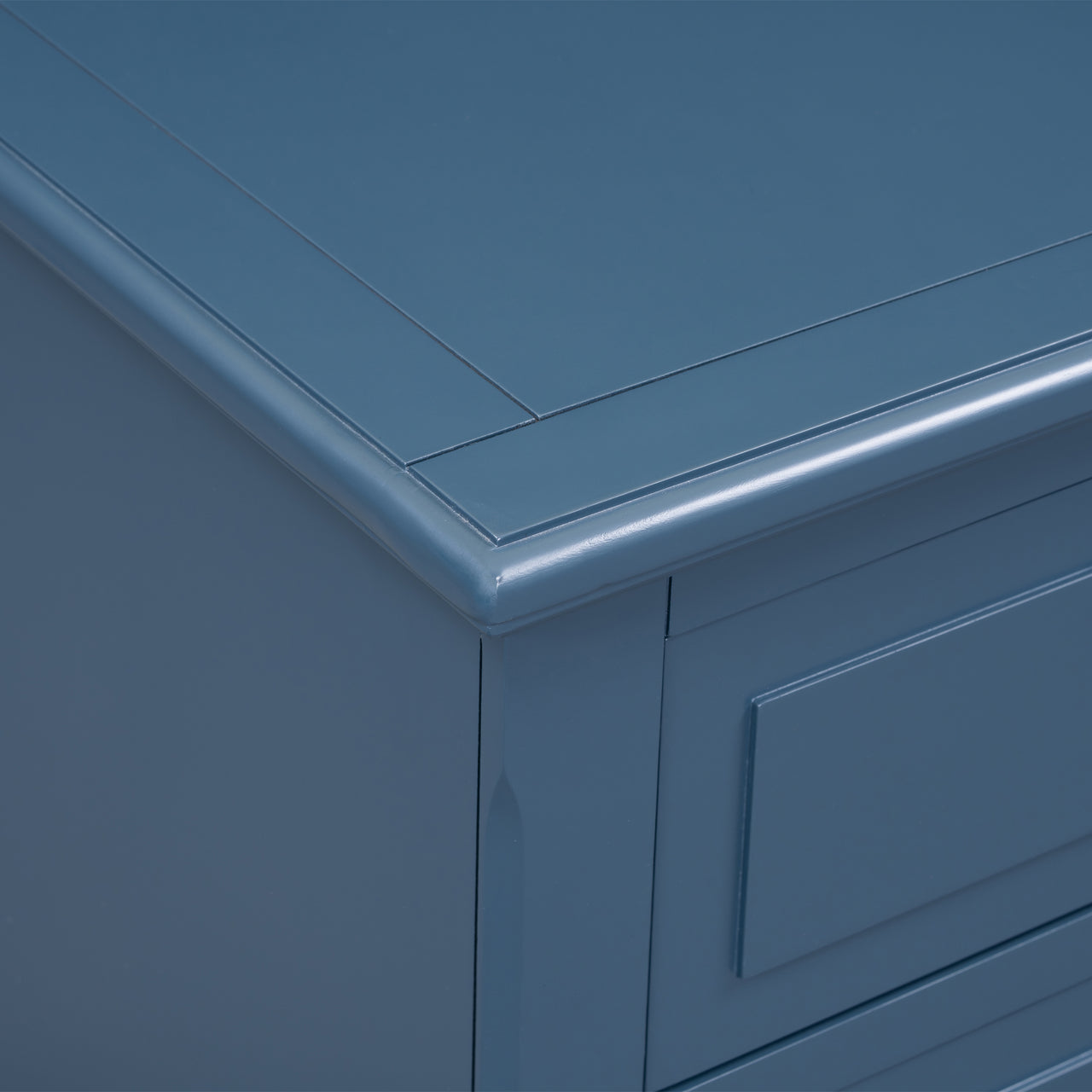 U_STYLE 3-Drawer Nightstand Storage Wood Cabinet