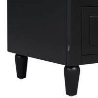 Thumbnail for U_STYLE 3-Drawer Nightstand Storage Wood Cabinet (As Same As WF297663AAB)
