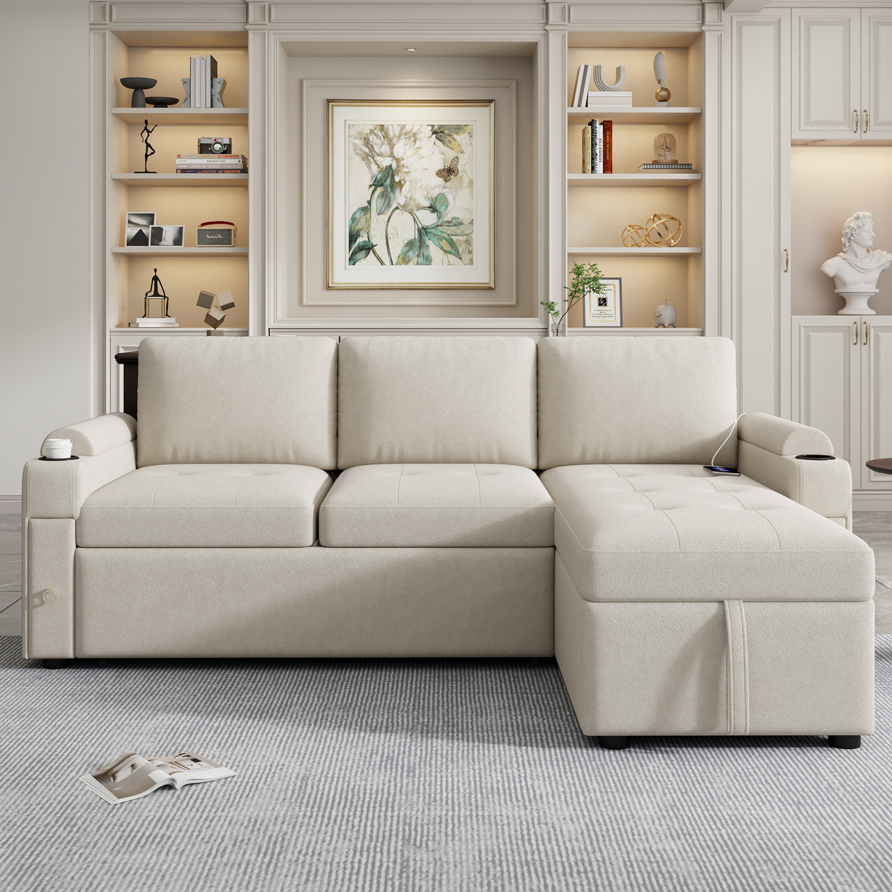 TRAVIXA 84" Sectional Sofa