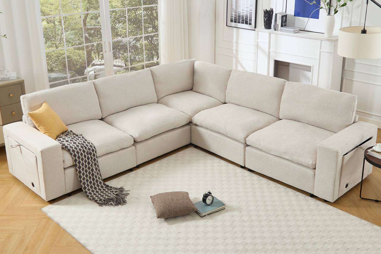 TOVRIX 141" Sectional Sofa
