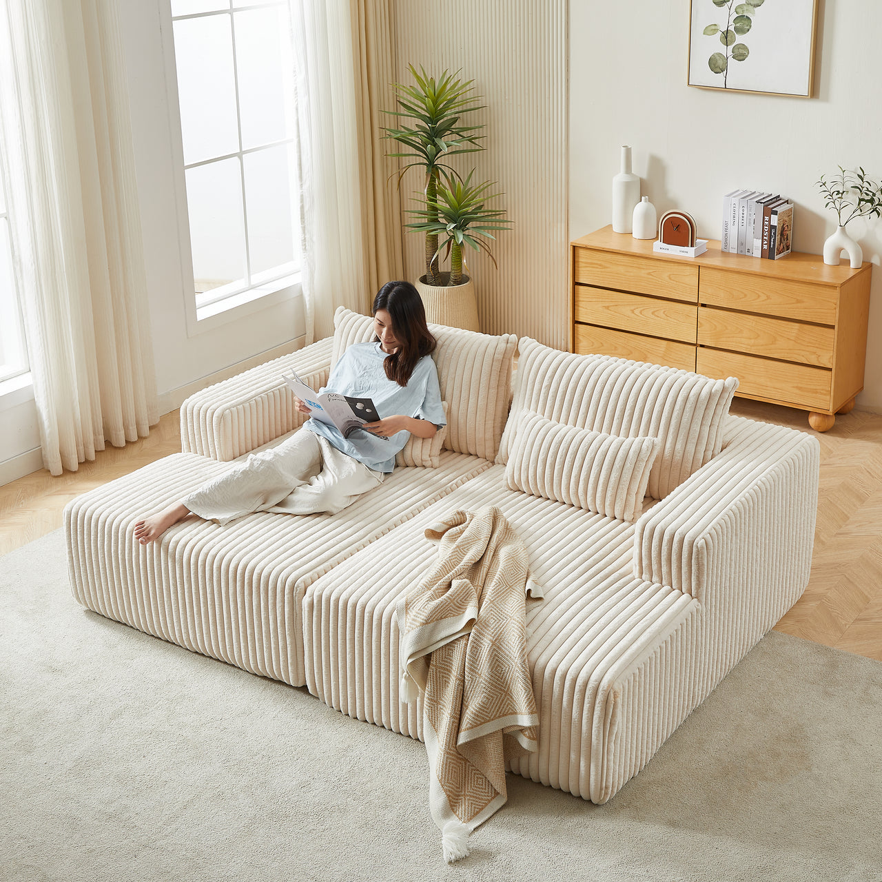 OPHELIA 87" Oversized Loveseat