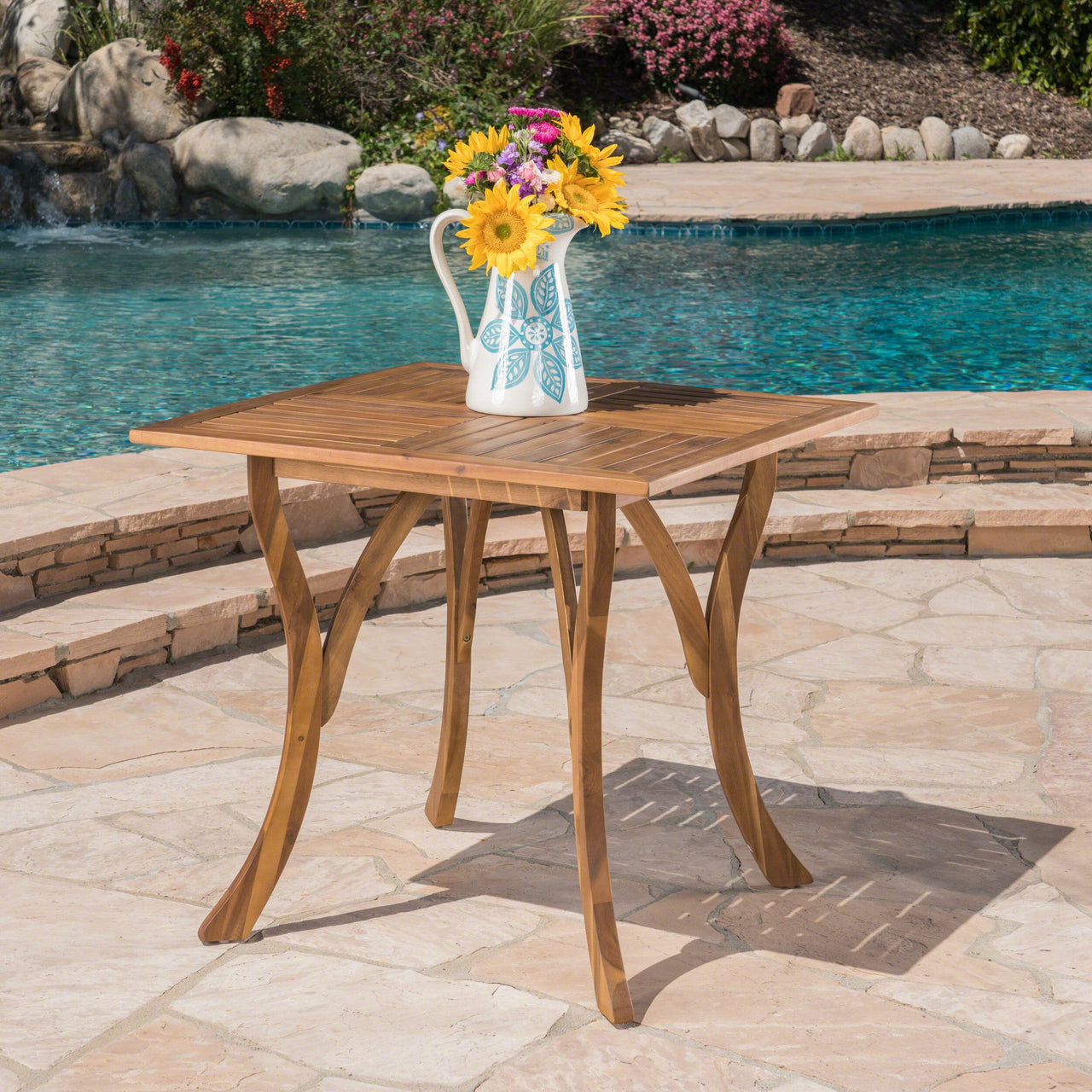 QORVANX 32" Wood Table