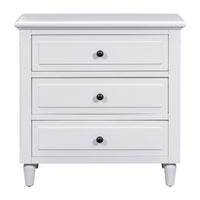 Thumbnail for U_STYLE 3-Drawer Nightstand Storage Wood Cabinet (As Same As WF297663AAK)