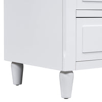 Thumbnail for U_STYLE 3-Drawer Nightstand Storage Wood Cabinet (As Same As WF297663AAK)