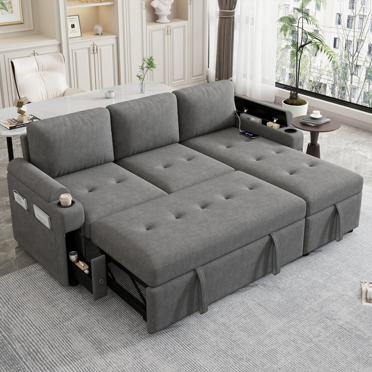 TRAVIXA 84" Sectional Sofa