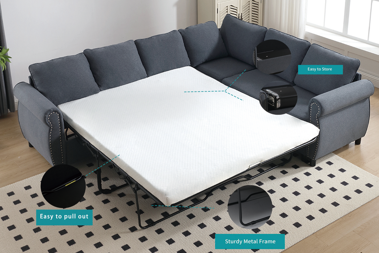 TREVIXA 104" Sectional Sofa