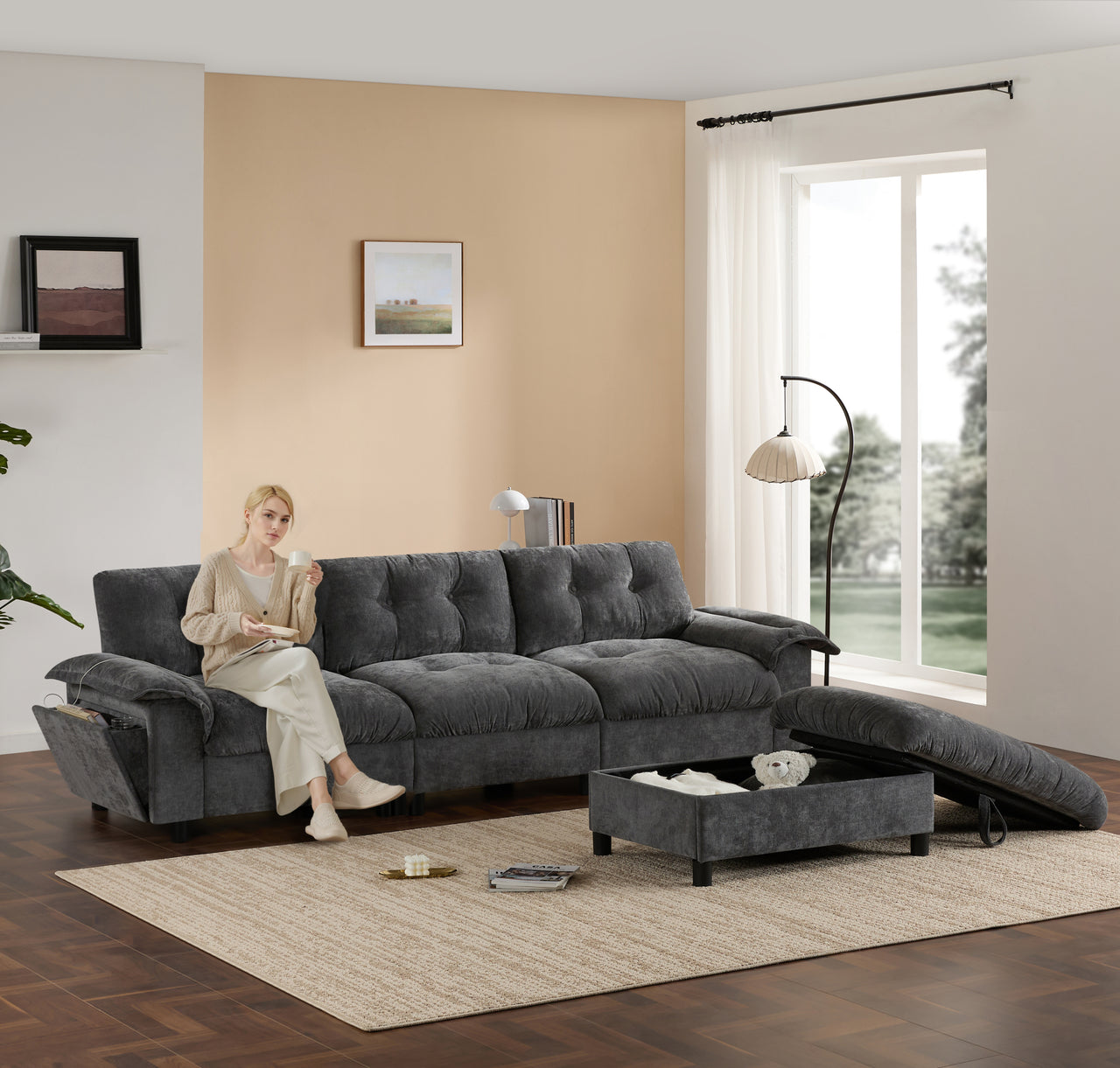 BRIAR 104" Sectional Sofa