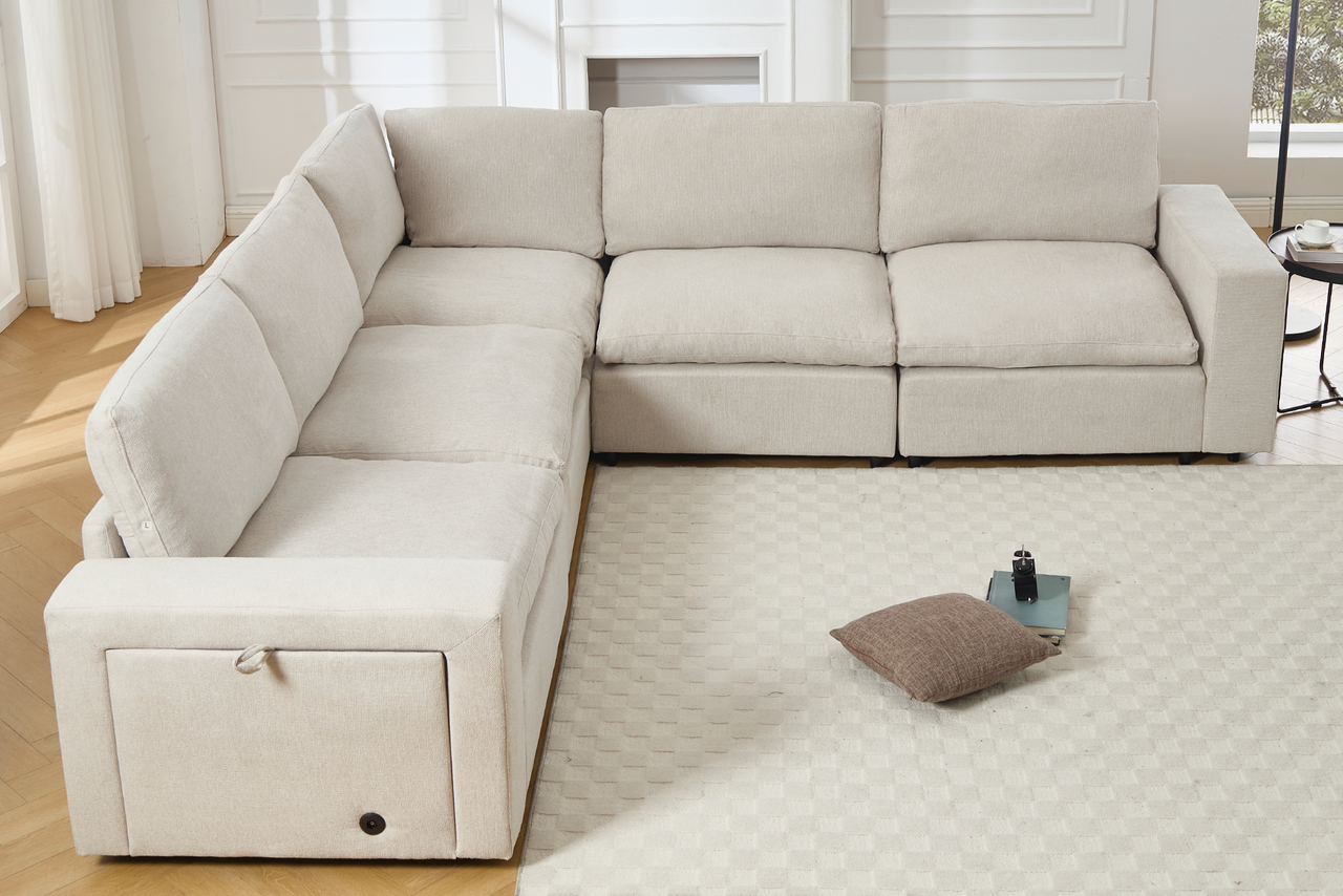 TOVRIX 141" Sectional Sofa
