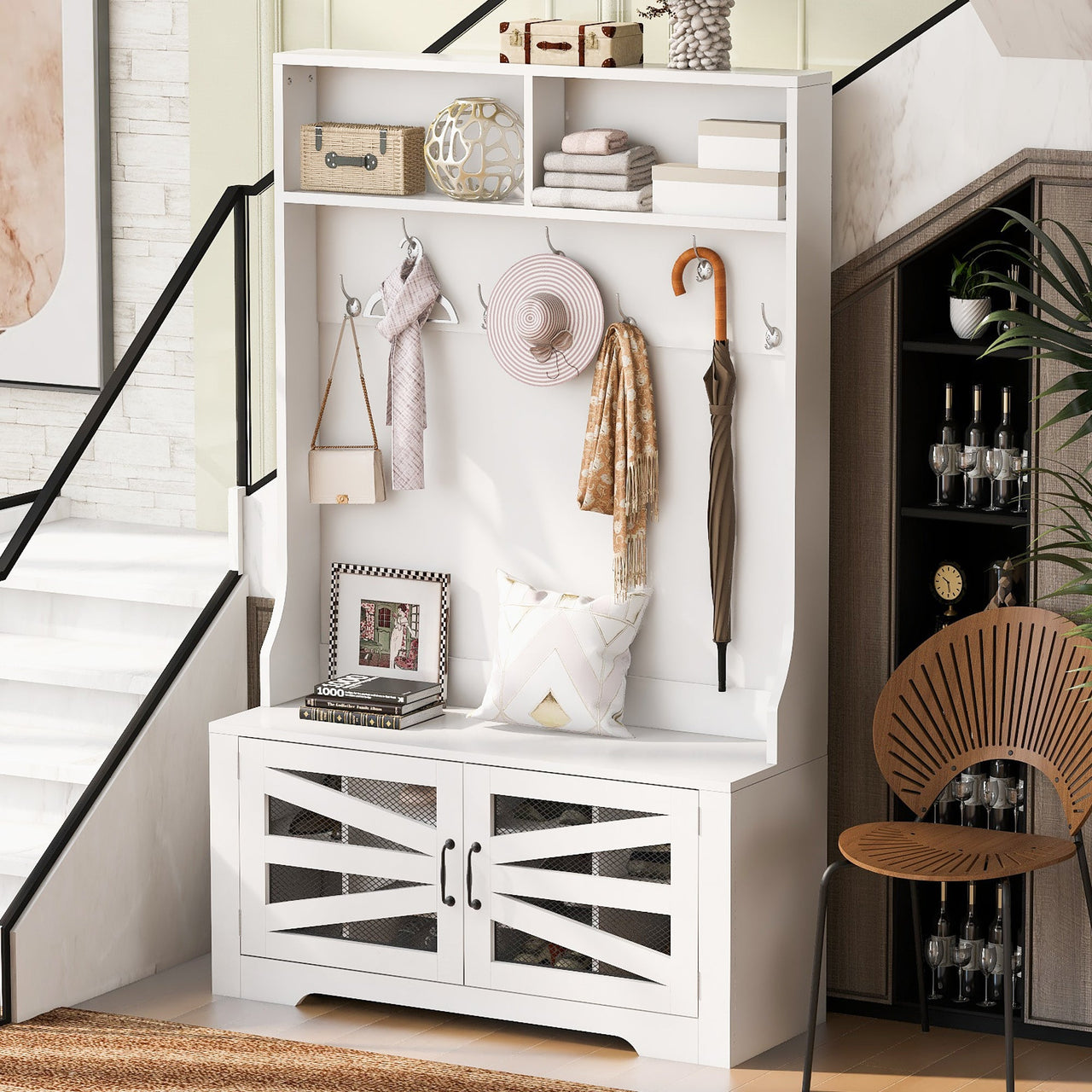 TRIBLEX 43" Entryway Bench