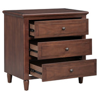 Thumbnail for U_STYLE Embrace sophisticated organization with a contemporary bedside cabinet featuring three robust drawers, offering ample space to store personal items and simplify your daily routine.