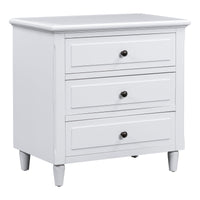 Thumbnail for U_STYLE 3-Drawer Nightstand Storage Wood Cabinet (As Same As WF297663AAK)