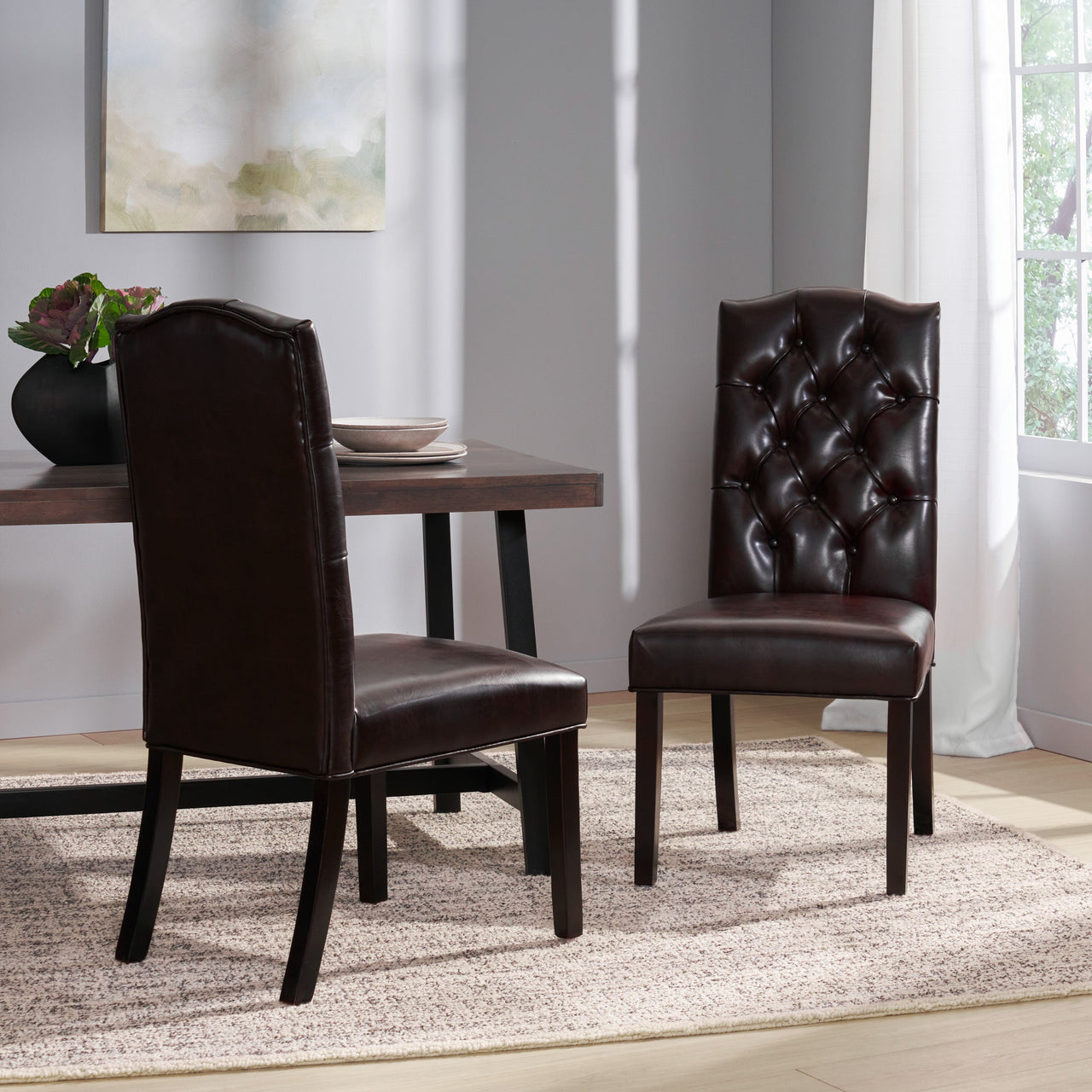QINTEX 21" Dining Chair Set Of 2