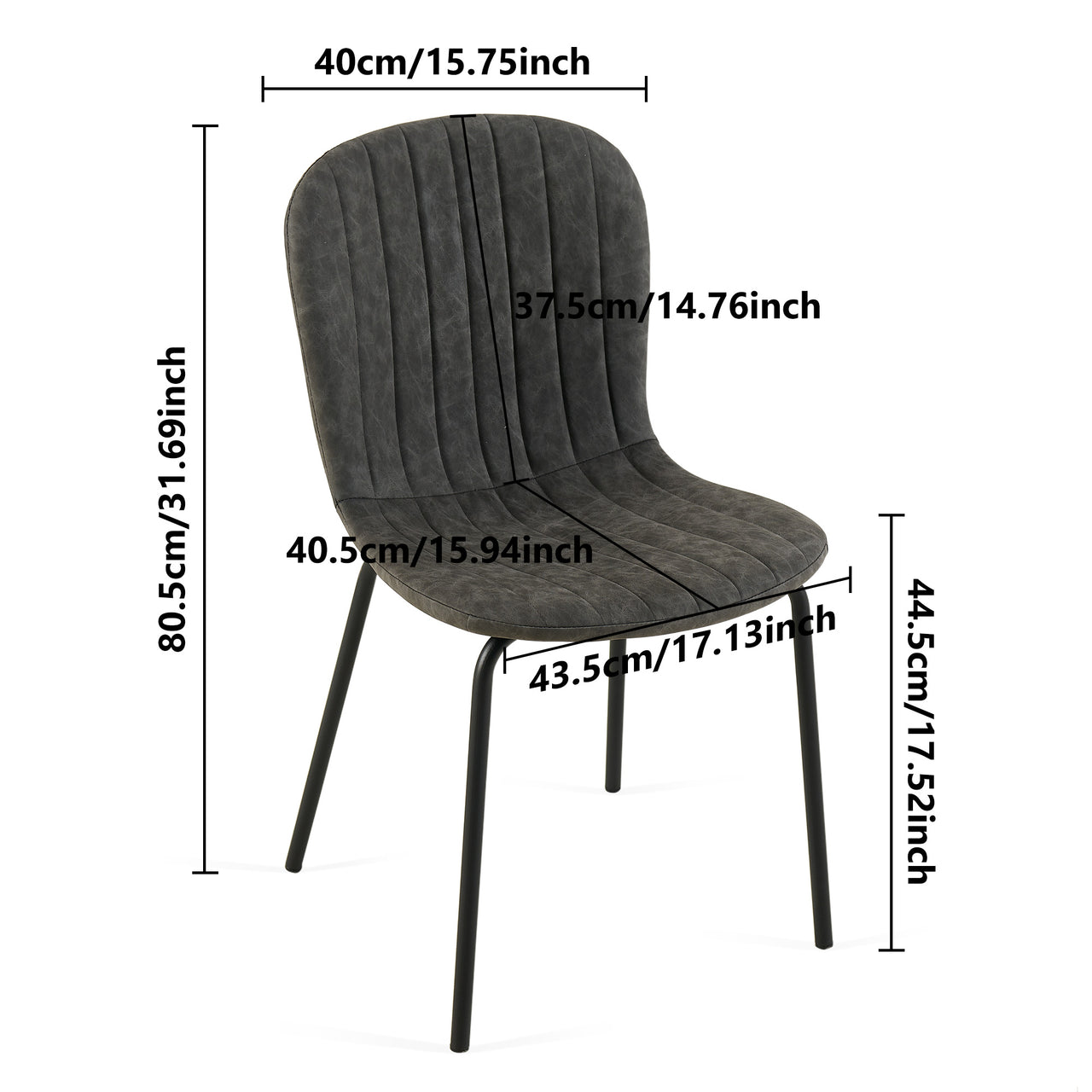 SAGE 17" Dinning Chairs (Set of 4)