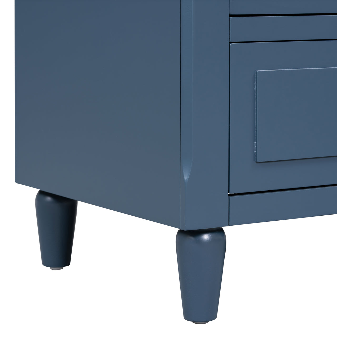U_STYLE 3-Drawer Nightstand Storage Wood Cabinet