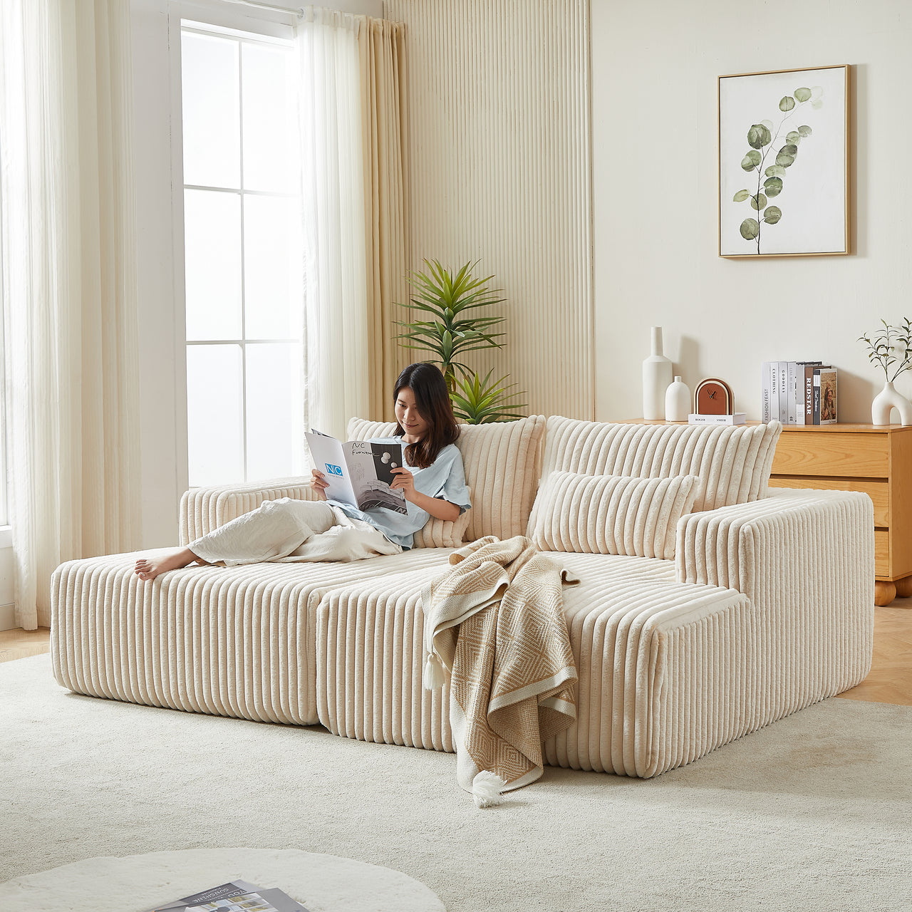OPHELIA 87" Oversized Loveseat