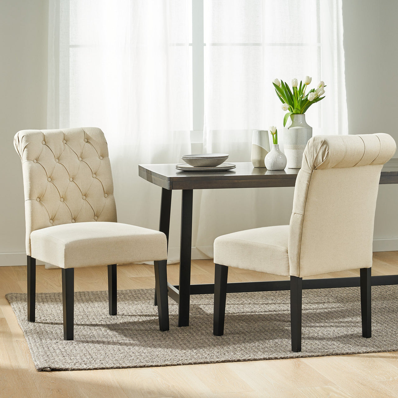 QYLTRX 21" Dining Chair Set Of 2